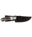 Sport Hunting Knife Camper EL29019 Survival Knife, 4.2 inch Blade. Outdoor  Knife, incl. Brown Leather Pouch