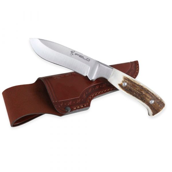 Hunting Knife Workout EL29104, 5.9 inch MOVA Satin Blade, Brown